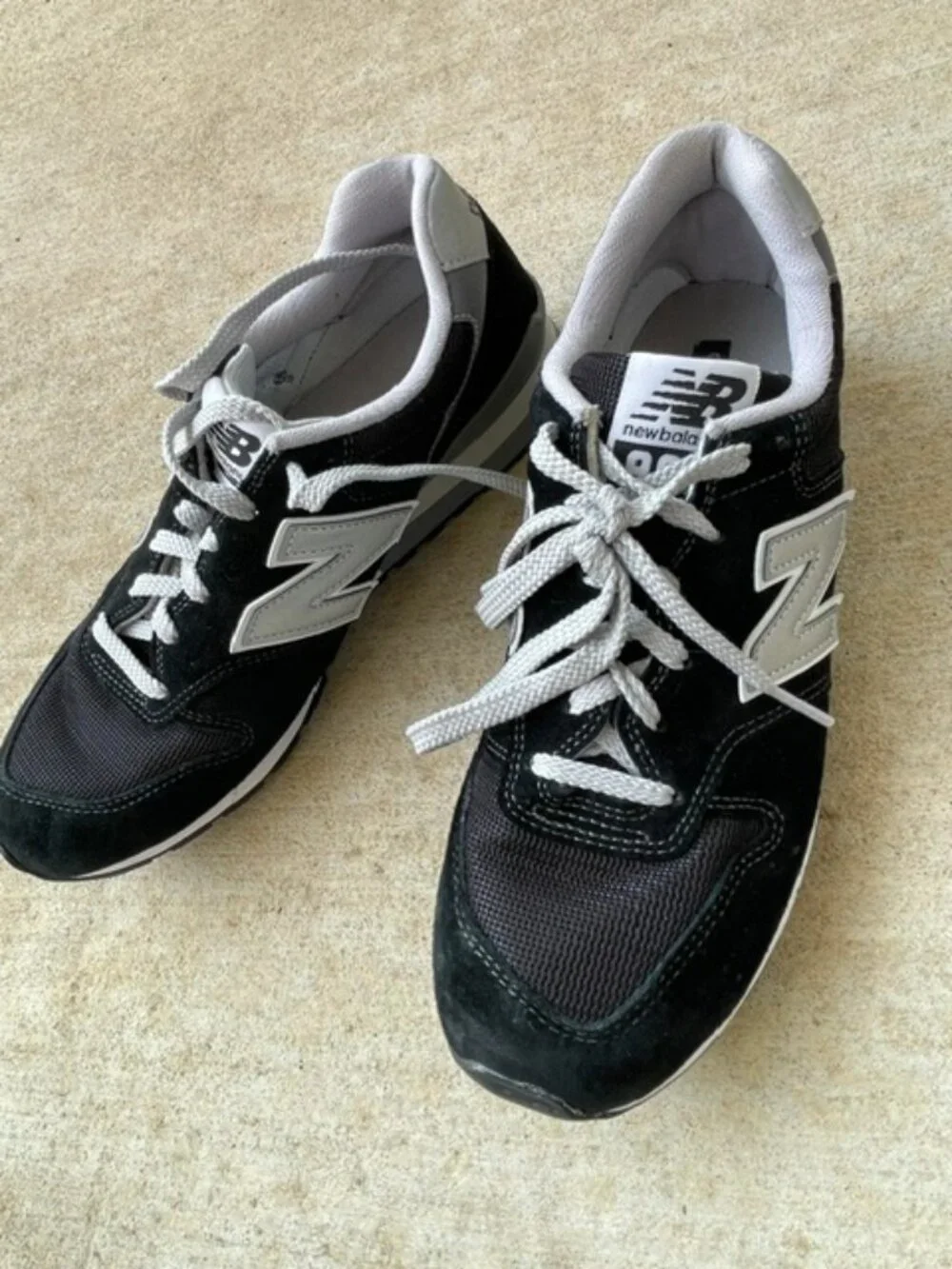 New Balance 996 Men's CM996BP Casual Sneakers, Black White, Size 8.5